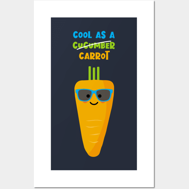 Cool as a Carrot not a Cucumber Wall Art by VicEllisArt